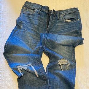 Madewell high-rise slim crop boy jeans